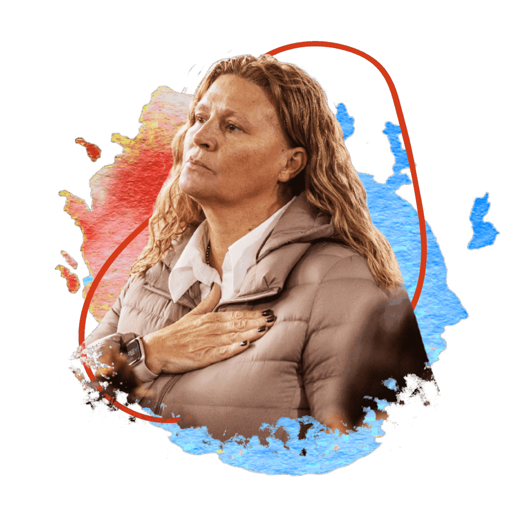 Gabriela Pedrali en un momento de reflexión